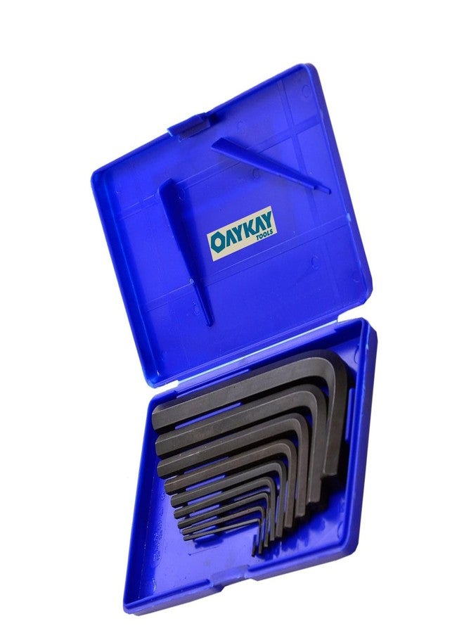 OAYKAY TOOLS مجموعة مفاتيح ألين سداسية من Oaykay 3210.80، 9 قطع، بنمط قصير، مصنوعة من فولاذ الكروم والفاناديوم - Image 1